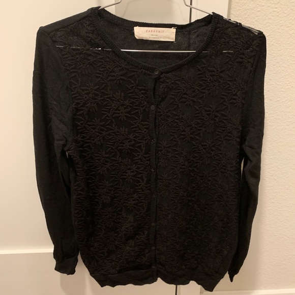 Zara lace embroidered cardigan - Picture 1 of 4